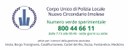Corpo Unico di Polizia Locale: attivato il numero verde 800 44 66 11 